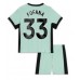 Chelsea Wesley Fofana #33 Barnkläder Tredje matchtröja till baby 2023-24 Kortärmad (+ Korta byxor) Billigt